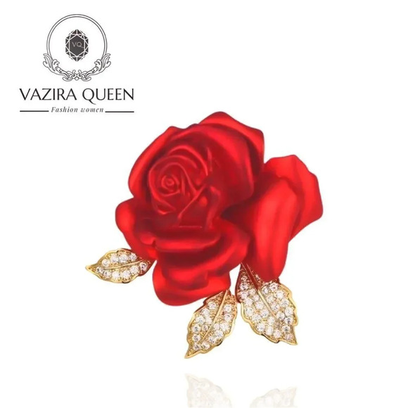 VQ Flower Brooch - Picture 1 of 7
